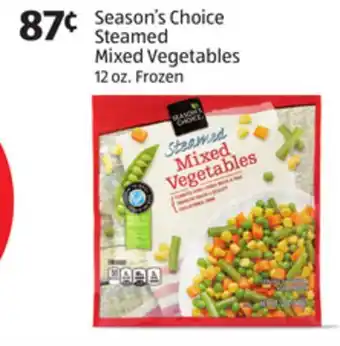 Aldi Season's choice steamed mixed vegetables offer