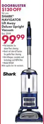 Boscov's Shark navigator lift away deluxe upright vacuum offer