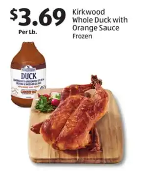 Aldi Kirkwood whole duck with orange sauce offer