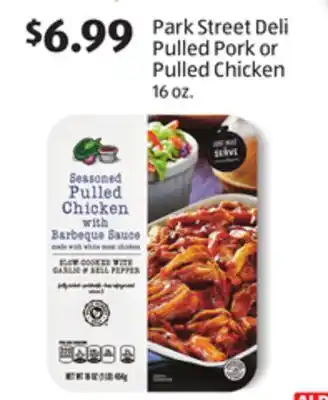 Aldi Park street deli pulled pork or pulled chicken offer
