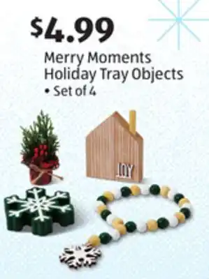Aldi Merry moments holiday tray objects offer