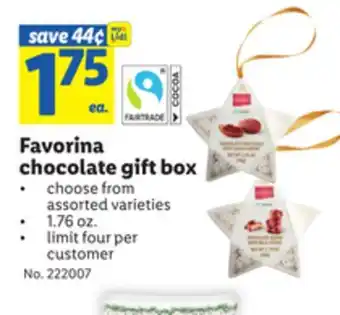 Lidl Favorina chocolate gift box offer