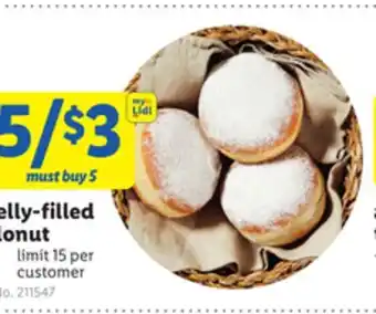 Lidl Jelly-filled donut offer
