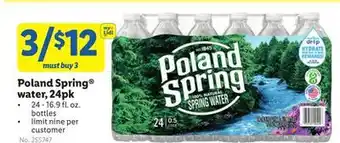 Lidl Poland spring water, 24pk offer