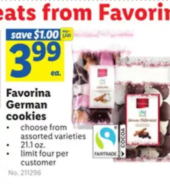 Lidl Favorina german cookies offer