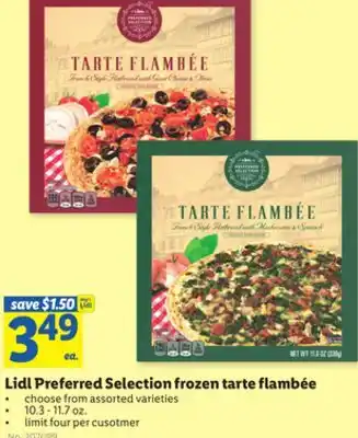 Lidl Lidl preferred selection frozen tarte flambée offer