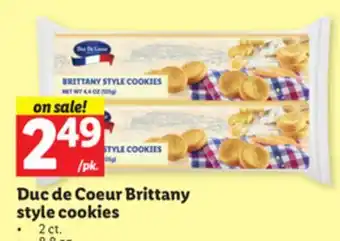 Lidl Duc de coeur brittany style cookies offer