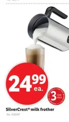 Lidl Silvercrest milk frother offer