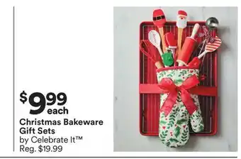 Michaels Christmas bakeware gift sets by celebrate it offer