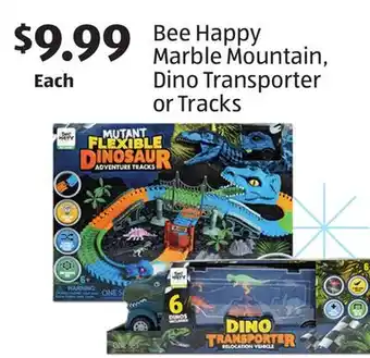 Aldi Bee happy marble mountain, dino transporter or tracks offer