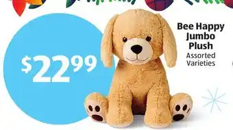 Aldi Bee happy jumbo plush offer