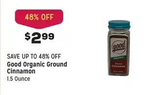 Grocery Outlet Organic ground cinnamon offer