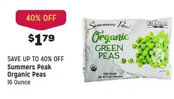 Grocery Outlet Organic peas offer