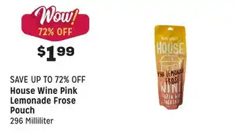 Grocery Outlet Pink lemonade frose pouch offer