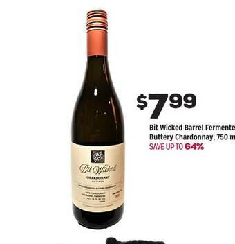 Grocery Outlet Bit wicked buttery chardonnay offer