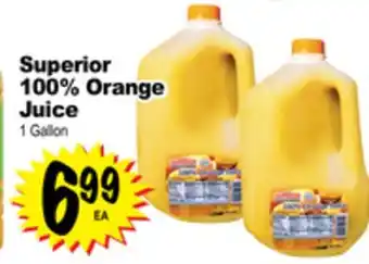 Superior Grocers Superior 100% orange juice offer