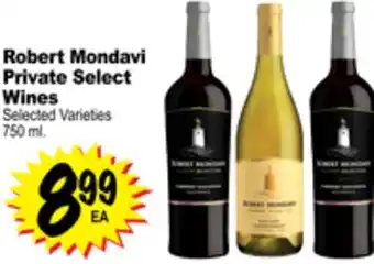 Superior Grocers Robert mondavi private select wines offer