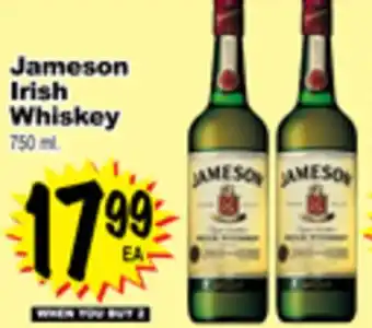 Superior Grocers Jameson irish whiskey offer