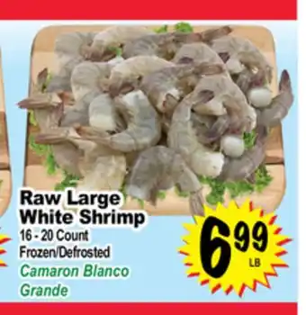 Superior Grocers Raw large white shrimp offer