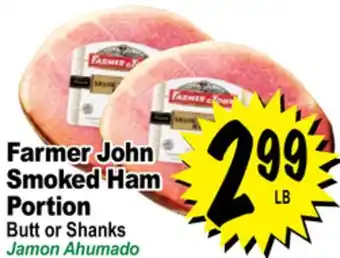 Superior Grocers Farmer john smoked ham portion butt or shanks offer