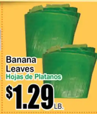 Superior Grocers Banana leaves offer
