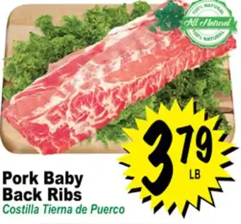 Superior Grocers Pork baby back ribs offer