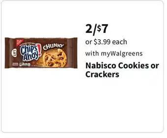 Walgreens Nabisco cookies or crackers offer