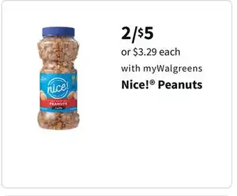 Walgreens Nice! peanuts offer