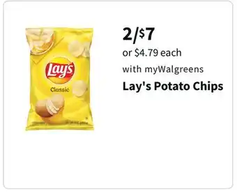 Walgreens Lay's potato chips offer