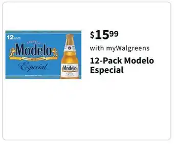 Walgreens 12-pack modelo especial offer
