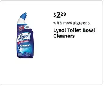 Walgreens Lysol toilet bowl cleaners offer
