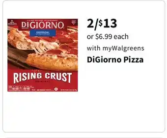 Walgreens Digiorno pizza offer