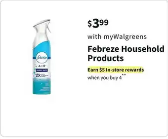 Walgreens Febreze household products offer