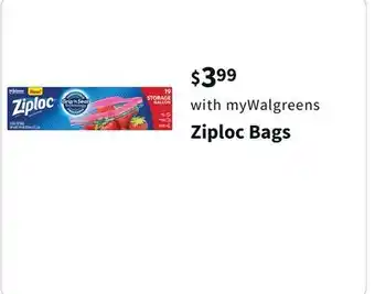 Walgreens Ziploc bags offer