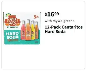 Walgreens 12-pack cantaritos hard soda offer
