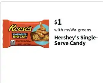 Walgreens Hershey's single- serve candy offer
