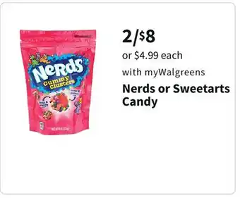 Walgreens Nerds or sweetarts candy offer