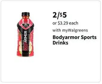 Walgreens Bodyarmor sports drinks offer