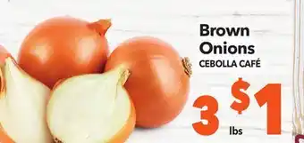 Vallarta Supermarkets Brown onions / cebolla café offer