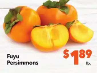 Vallarta Supermarkets Fuyu persimmons offer
