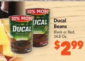 Vallarta Supermarkets Ducal beans offer