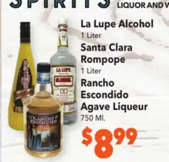 Vallarta Supermarkets La lupe alcohol offer