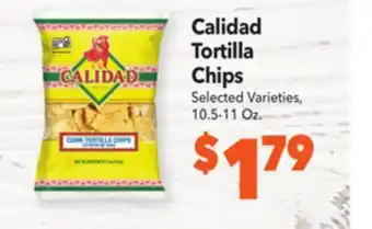 Vallarta Supermarkets Calidad tortilla chips offer