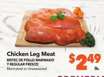 Vallarta Supermarkets Chicken leg meat / bistec de pollo marinado y regular fresco offer