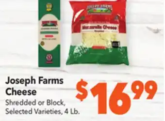 Vallarta Supermarkets Joseph farms cheese offer