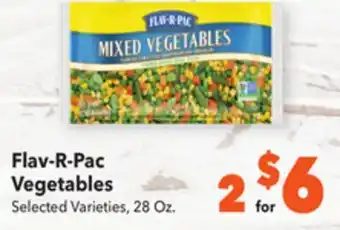 Vallarta Supermarkets Flav-r-pac vegetables offer