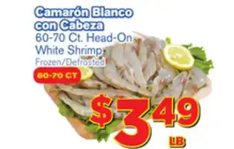 El Super Fresh Head-on white shrimp offer