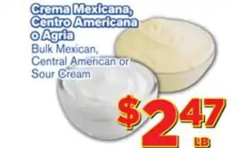 El Super Fresh Bulk mexican, bulk mexican, central american or central american or sour cream offer