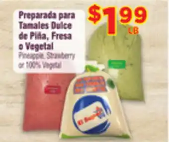 El Super Fresh Pineapple, strawberry or 100% vegetal offer