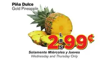 El Super Fresh Gold pineapple offer
